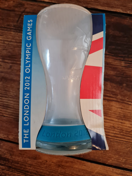 Collectable London 2012 Olympics, McDonalds Coca Cola glass in blue