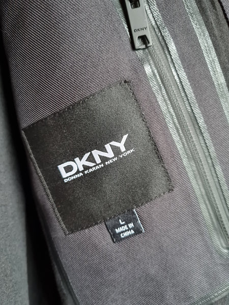 Mens DKNY black field jacket, utility jacket size L