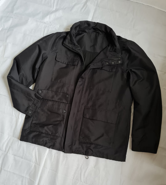 Mens DKNY black field jacket, utility jacket size L