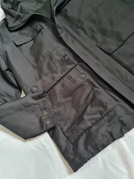 Mens DKNY black field jacket, utility jacket size L
