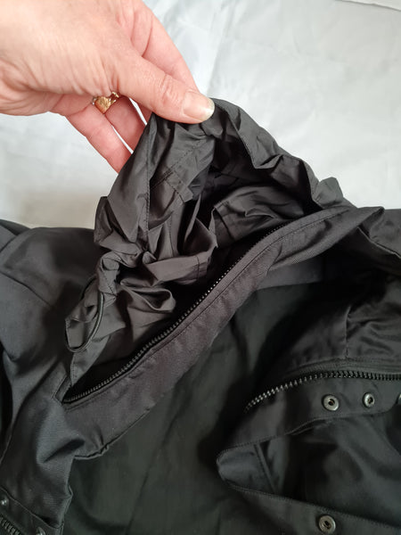 Mens DKNY black field jacket, utility jacket size L