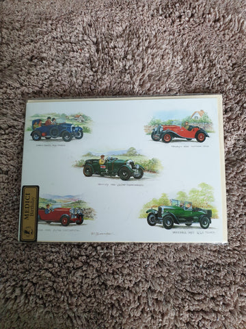 Vintage motor cars by Helen Babington unused birthday card 90s